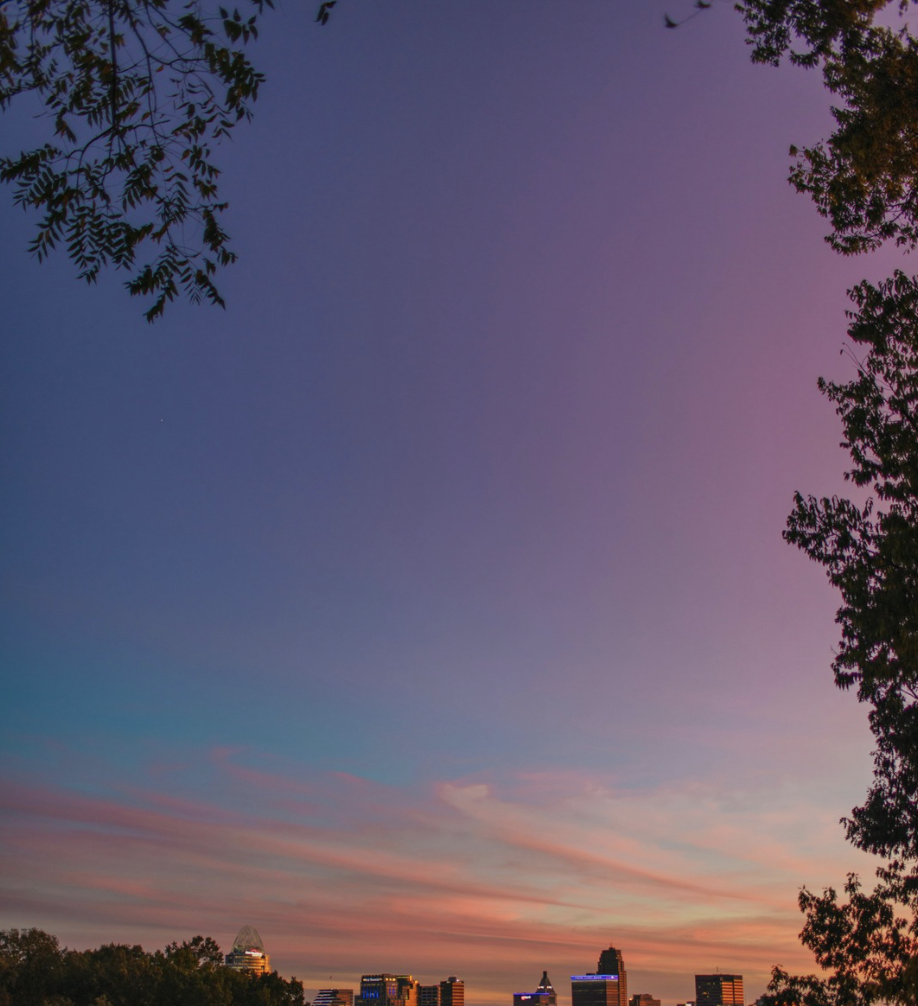 Beautiful sunset sky